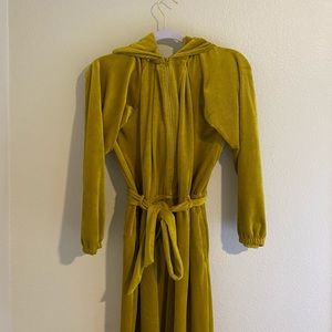 Golden yellow tracksuit from Saturday Sunday by Anthropologie